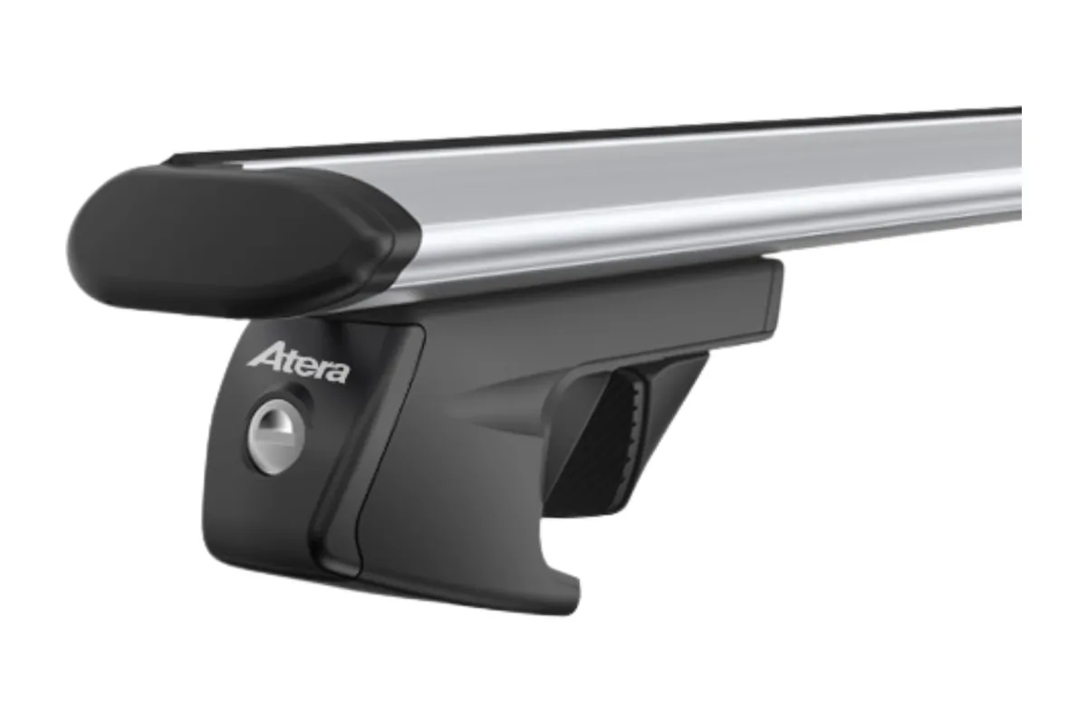 Atera Signo RT Dachträger mit Aeroprofil, Trägerfuß umgreift die freistehende Dachreling
